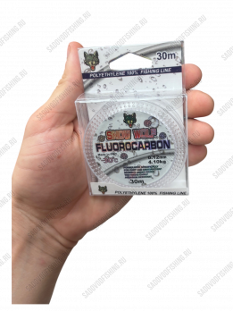 Леска fluorocarbon snow wolf -30
