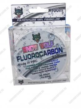 Леска fluorocarbon snow wolf -30 100m