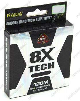 Шнур плетеный KAIDA Tech PE x8 125м