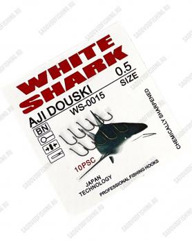 Крючки Sokuda White Shark WS-0015 №0.5-№12