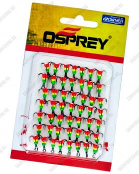 Крючок тройник с каплей Osprey Owner FL-1 №10-№14 50шт