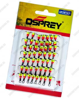 Крючок тройник с каплей Osprey Owner FL-6 №10-№12 50шт