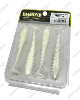 Виброхвост Grows Culture Diamond S. W. Worm Fat 3.8 дюйма (96мм) 4шт