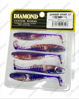 Виброхвост Grows Culture Diamond Шумовой Shiner 3 дюйма (76мм) 5шт