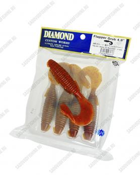 Твистер Grows Culture Diamond Flapper Grub 4 дюйма (101мм) 4шт