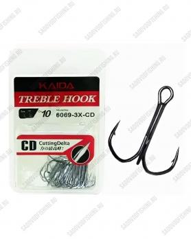 Крючки тройные Kaida BT6069 Treble Hook CD Cutting Delta 2/9 - 6/10 10 пачек