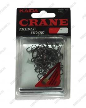 Крючок тройной H332 Crane treble Hook Teflon Treated №1 - №14 10 пачек