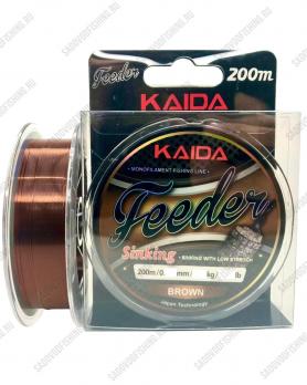 Леска монофильная Kaida FLHD FEEDER SINKING 0.181мм - 0.309мм 200м 10 пачек