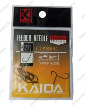 Крючки одинарные Kaida FEEDER NEEDLE Super Slide Teflon №1 - №7 10 пачек