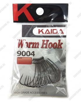 Крючок офсетный Kaida BS9004 WORM HOOK №1 - №5/0 10 пачек