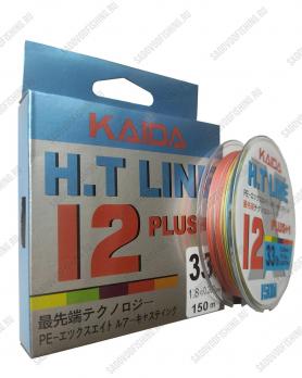 Шнур плетеный Kaida HT LINE X12+1 150м 0.06мм - 0.20мм