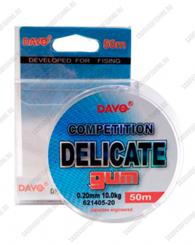 Леска монофильная Dayo DELICATE COMPETITION 50м 0.10мм - 0.20мм 10 пачек