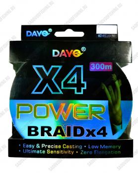 Плетеный шнур Dayo POWER BRAID X4 300м