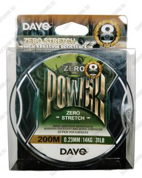 Плетеный шнур Dayo POWER X8 green 200м