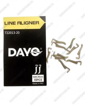Лентяйка силиконовая на крючок Dayo Line Aligner 20мм 10 пачек