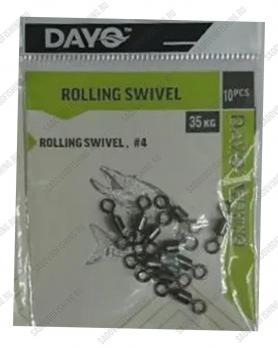 Вертлюг Dayo ROLLING SWIVEL 10 пачек
