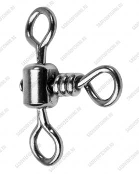 Вертлюг тройной с бусиной Dayo Barrel Cross Swiver