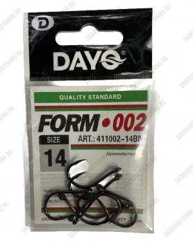 Крючок одинарный Dayo Form 002 10 пачек