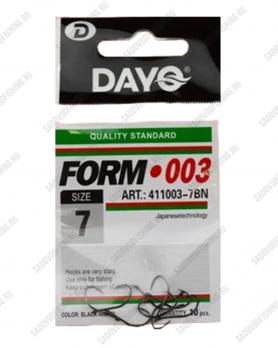 Крючок одинарный Dayo Form 003 10 пачек