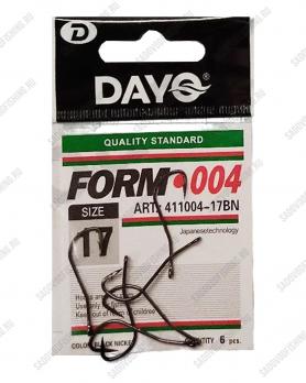 Крючок одинарный Dayo Form 004 10 пачек