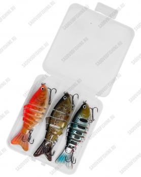 Набор воблеров Swimbait в кейсе 3шт