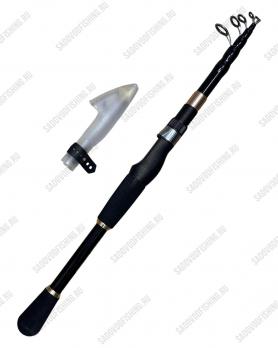Удилище карповое телескопическое с кольцами Sokuda Koi Carp Power M 5-25гр 5-12Ib