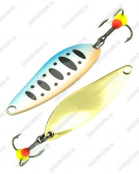 Блесна колеблющаяся 3 Sharks Премиум Русская рыбалка Малёк М 35мм 3гр