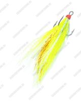 Крючок тройной с мушкой 3 Sharks Toughlon Bucktail Treble Hooks Assoted 10шт