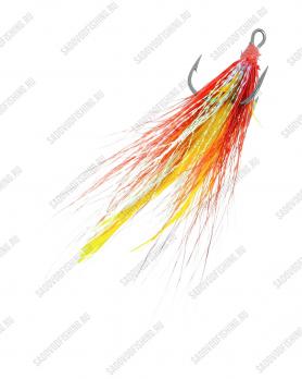Крючок тройной с мушкой 3 Sharks Toughlon Bucktail Treble Hooks Assoted 10шт
