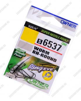 Одинарный крючок 3 Sharks Owner Worm BH-ROUND 56537 9шт