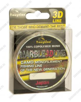 Леска монофильная 3 Sharks Toughlon MARBLE 3D LINE 30м 10 пачек