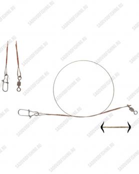 Поводок 3 Sharks Toughlon 1х7 15см - 30см 6кг - 20кг