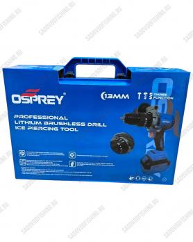 Дрель-шуруповерт бесщеточная литиевая Osprey 13мм 128Vf 6.0Ач Синий