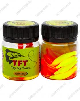 Силиконовая приманка 3 Sharks TFT "Toy Worms" 80мм TW-19 Красно-Шартрез