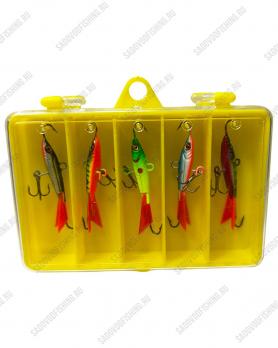 Балансир в кейсе Sokuda 30мм 6гр 5шт Набор #1