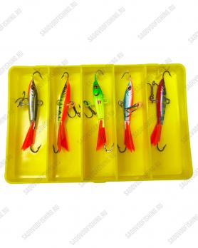 Балансир в кейсе Sokuda 30мм 6гр 5шт Набор #1