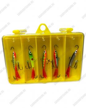 Балансир в кейсе Sokuda 30мм 6гр 5шт Набор #2