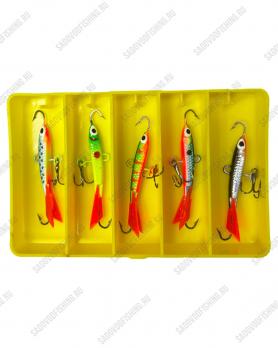 Балансир в кейсе Sokuda 30мм 6гр 5шт Набор #2