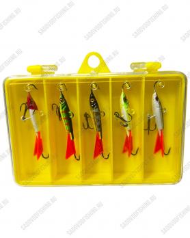 Балансир в кейсе Sokuda 30мм 6гр 5шт Набор #3