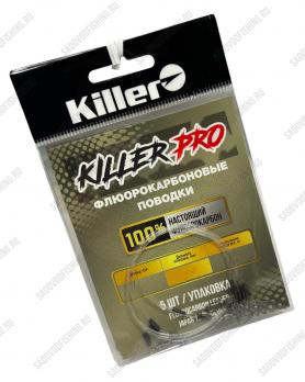 Поводки флюорокарбоновые Killer Pro 12кг 5шт в упаковке