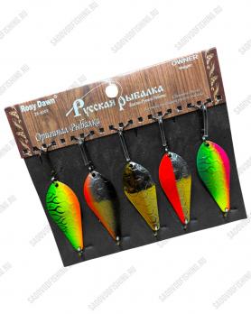 Блесна Rosy Dawn русская рыбалка 18гр 5шт в упаковке
