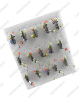 Набор #В1030 3мм 0.75гр 3крючка