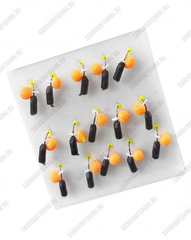 Мормышка IvTop Fish вольфрамовая 2мм-4мм 0.3гр-1.5гр 15шт