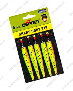 Блесна вертикальная Osprey Sharp Hook Tip 10020 80мм 15гр 5шт Зелёный