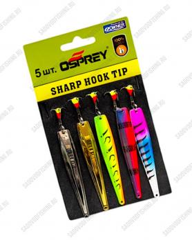 Блесна вертикальная Osprey Sharp Hook Tip 10020 80мм 15гр 5шт Набор цветов #2