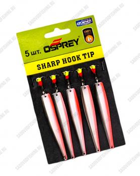 Блесна вертикальная Osprey Sharp Hook Tip 10020 80мм 15гр 5шт Тёмно-красный