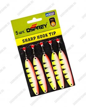 Блесна вертикальная Osprey Sharp Hook Tip 10049 75мм 21гр 5шт Зелёный