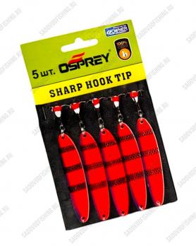 Блесна вертикальная Osprey Sharp Hook Tip 10049 75мм 21гр 5шт Красный
