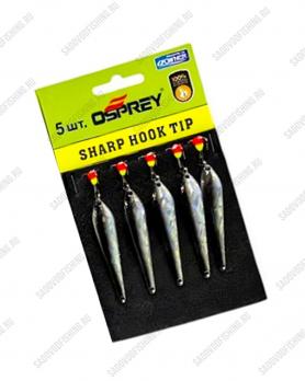 Блесна вертикальная Osprey Sharp Hook Tip 10056 50мм 10гр 5шт Серебристо-чёрный