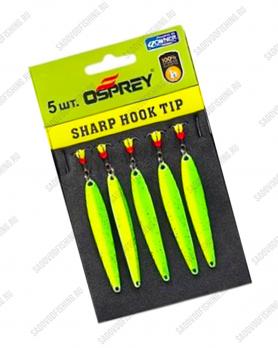 Блесна вертикальная Osprey Sharp Hook Tip 10054 55мм 10гр 5шт Зелёный